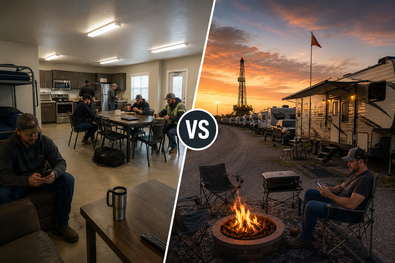 Work life vs camping retreat